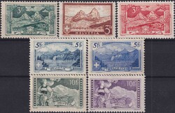 1914-1931, Gebirgslandschaften (Nr.129 bis 179) komplett (7 Werte), ...