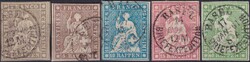 1852-1863, 16 Marken alle mit Kleinbefund Hermann, Kat: 4'200.-, ...