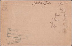 BASEL (FAHRPOST) nach Paris 25.OKT.1900, Vierfarben-Frankatur (5.65 ...