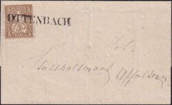 OTTENBACH 1869 nach Affoltern, Nr.30.a auf sauberem Brief mit ...