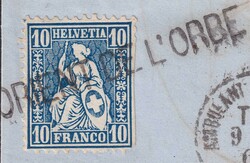 ORIENT DE L'ORBE (Bahnpost-Brief): Ambulant-Circulaire: T.23 9 XII ...