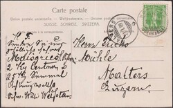 BERN, Hasliberg (Pension Weisstannen) nach Malters 1909, sauber Karte ...