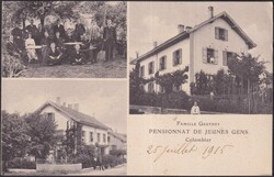Neuenburg, Colombier (Pens. de Jeunes Gens) 1915, Nr.125III auf ...