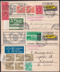 1937+38, Automobil-Post von Zürich (Knabenschiessen) / Locarno nach ...