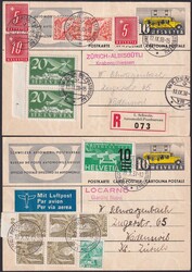 1937+38, Automobil-Post von Zürich (Knabenschiessen) / Locarno nach ...