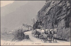 Alpenpost mit Postkutsche saubere, ungebrauchte Karte vom 18.AUG.1905 ...