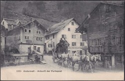 URI, Andermatt 1906 nach Bellelay, Militär-Post auf sauberer Karte ...