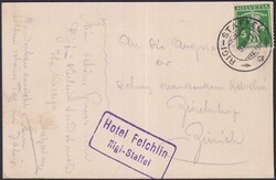 LUZERN, HOTEL Felchlin (Rigi-Staffel), saubere AK mit 125III. ...