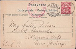 LUZERN, Totalansicht von RIGI-Staffel mit Vierwaldstättersee, wohl ...