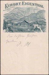 KURORT Eigenthal (mit Ansicht Fam. BURRI), Litho-Karte mit ...