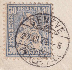 GENEVE 1871 nach Haarlem (Holland), Nr.41 auf besonders schönem ...