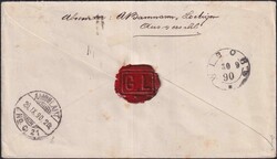 FINNLAND, ab Zürich nach WIBORG, R-Tüblibrief mit 2x 25c (bedruckt ...
