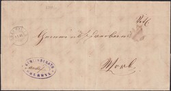 OBERWIL im Simmental, Zwergstempel auf sauberem "BoM" 1877 nach Worb, ...