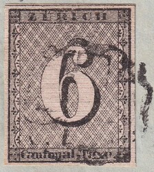 AFFOLTERN am Albis: 3.JULI 1857, breitrandige Marke mit gut ...