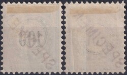 100c+500c blau, 8I (K) +9I (K) mit SPECIMEN-Aufdrucken, selten ...