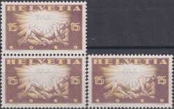 1919, Farbabart (heller Druck) Nr.145 im Paar und "Lose", eine ...