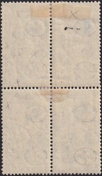 25c blau (Type II), 79B im Viererblock mit Original-Gummi rückseitig ...