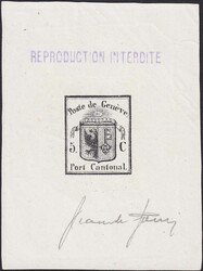 KLEINER ADLER, Nr.5 auf Abzug von Jean de Sperati mit Unterschrift ...