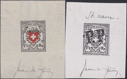 Poste Locale, 14I mit Einfassung (Type 10) Seltener Einzelabzug von ...