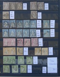 1854-1863, 36 Strubelmarken (inklusive drei Paar-Einheiten: 24G, 25G, ...