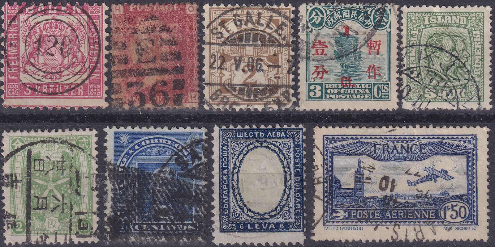 1847-1999, GANZE WELT (Nachlass mit einigen Zehntausend Marken) in 2 ...