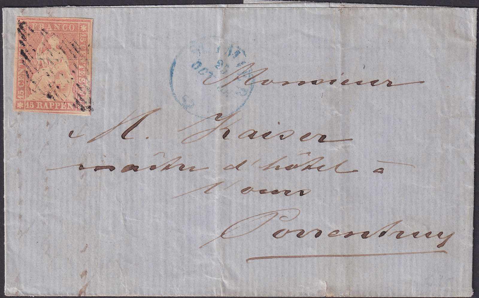 1856-2000, BRIEFPOSTEN (ca. 90 Belege), vorab Strubel-Brief mit 24B, ...