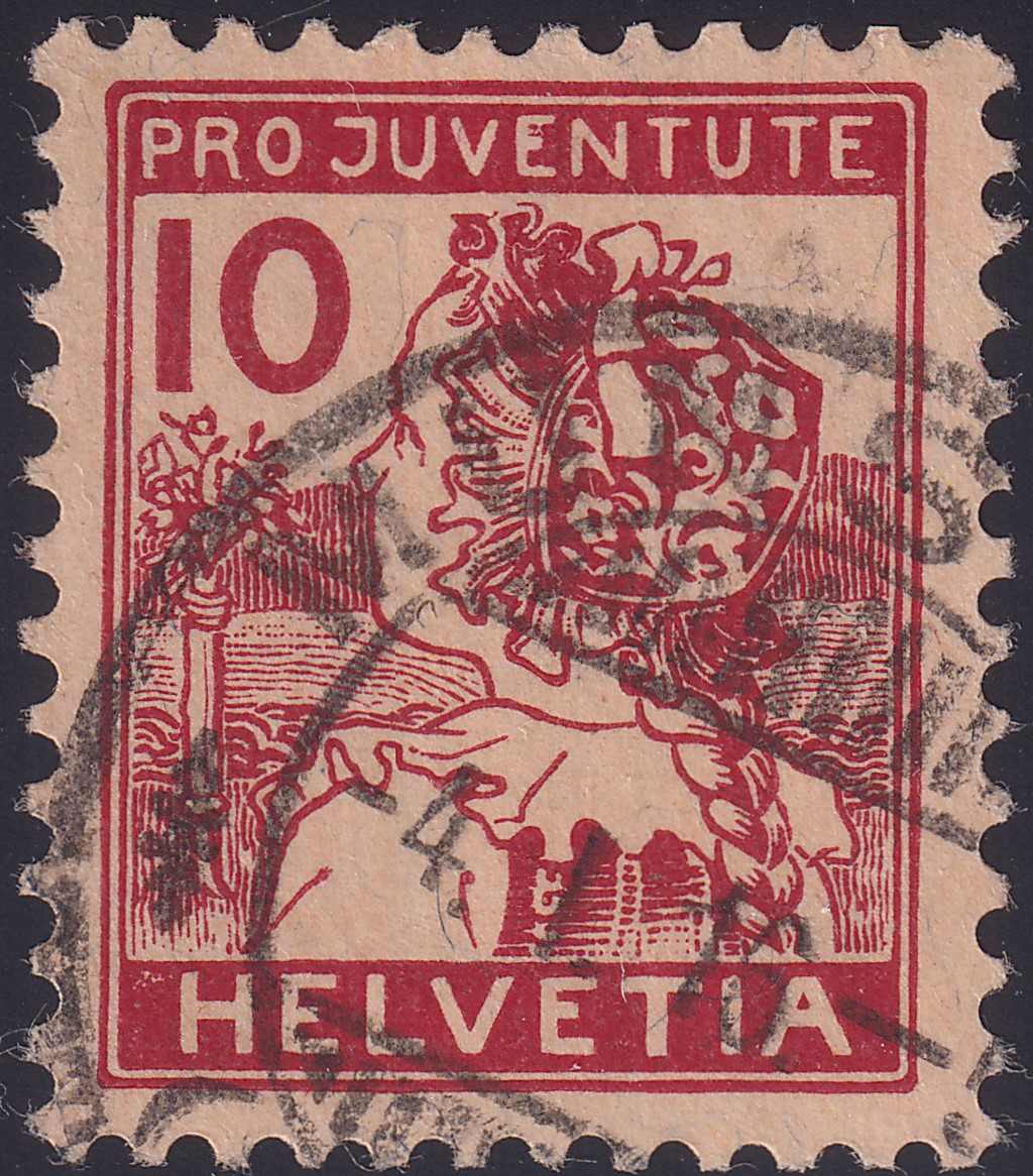 1915, J3 (Luzerner Mädchen) von MÜNSINGEN: 4.JAN.16, sehr gut ...