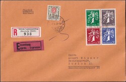 1939, Ersttagsbrief Landi-Marken (italienisch) von Zürich, Nr ...