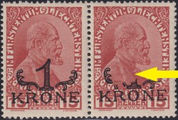 1920, Nr.15 (Arabesken-Aufdruck), waagerechtes Paar postfrisch **. ...