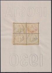 1930, Block 1 (Blockausgabe: IPOSTA) postfrische Nr.446-449. Sehr ...