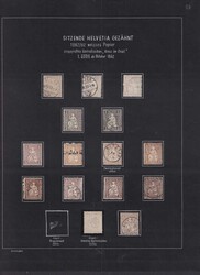 1862-1882, Sitzende Helvetia (Sammlung) weisses Papier sauber ...