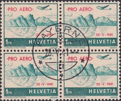 1941, F35A1 (Pro Aero) Viererblock mit gut sichtbarem, nach links ...