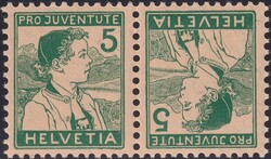 K11, 5c+5c (grün, Appenzeller Knabe) tadellos postfrisch **. Kat: ...