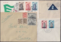 BENELUX, 1928-1962, 22 Briefe: 2 Belege vom Weltpfadfindertreffen ...