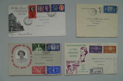 Grossbritannien, 1935-1972, Schachtel mit 44 Belegen: 26x England, 5x ...