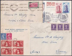 1933-1959, Frankreich, 23 Briefe: Paris - Luzern (Express) mit Nr. ...