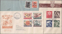 JUGOSLAWIEN 1939-1955, 14 Belege, inklusive 4 Belege Kroatien und 2 ...