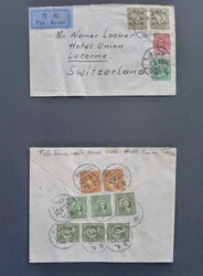 1942-1948, CHINA (SHANGHAI) Japanische Besatzung, 38 Briefe: viermal ...