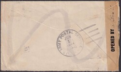 1944, VILLERET mit Nr.55 (Portomarke) auf zensiertem Umschlag aus ...