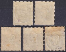 1860, Nr.18-22 (Kaiserkopf) ungebraucht. Nr.18 postfrisch ** (Attest ...