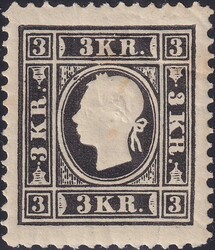 1859, Nr.11II (Kaiserkopf) ungebraucht mit Originalgummi. Rückseitig ...