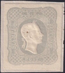 1861, Nr.23 (Zeitungsmarke) ungebraucht ohne Gummierung auf kleinem ...