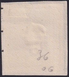 1861, Nr.23 (Zeitungsmarke) ungebraucht ohne Gummierung auf kleinem ...