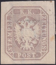 1863, Nr.29c (Zeitungsmarke) ungebraucht ohne Gummierung. Sehr breit ...