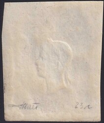 1861, Nr.23e (Zeitungsmarke) grauviolett ungebraucht mit Gummiresten, ...