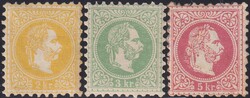 1867, Nr.35I-37I (Kasier Franz Joseph I) ungebraucht. Kurzserie im ...