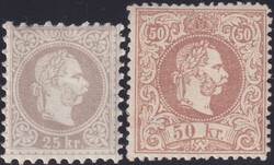 1867, Nr.40I-41I (Kaiser Franz Joseph I) ungebraucht. Beide ...