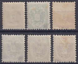 1867, Nr.44-49 (Doppeladler) ungebrauchte Serie mit kleineren ...