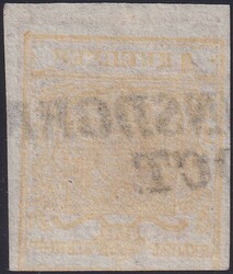 1850, 1b (Typ I), Wappenzeichnung. Stabstempel Radmannsdorf ...