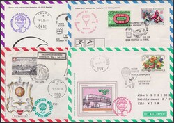 1968-1990, Österreich: BALLONPOST, 85 Belege mit meist ...